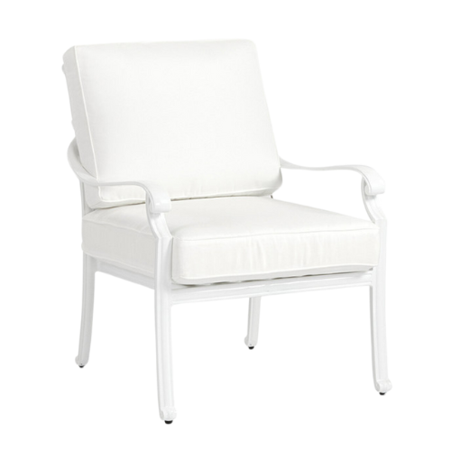 outdoor furniture, white chair