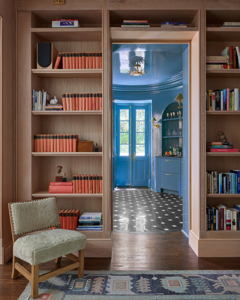 T Blake Segars Architecture atlanta home library