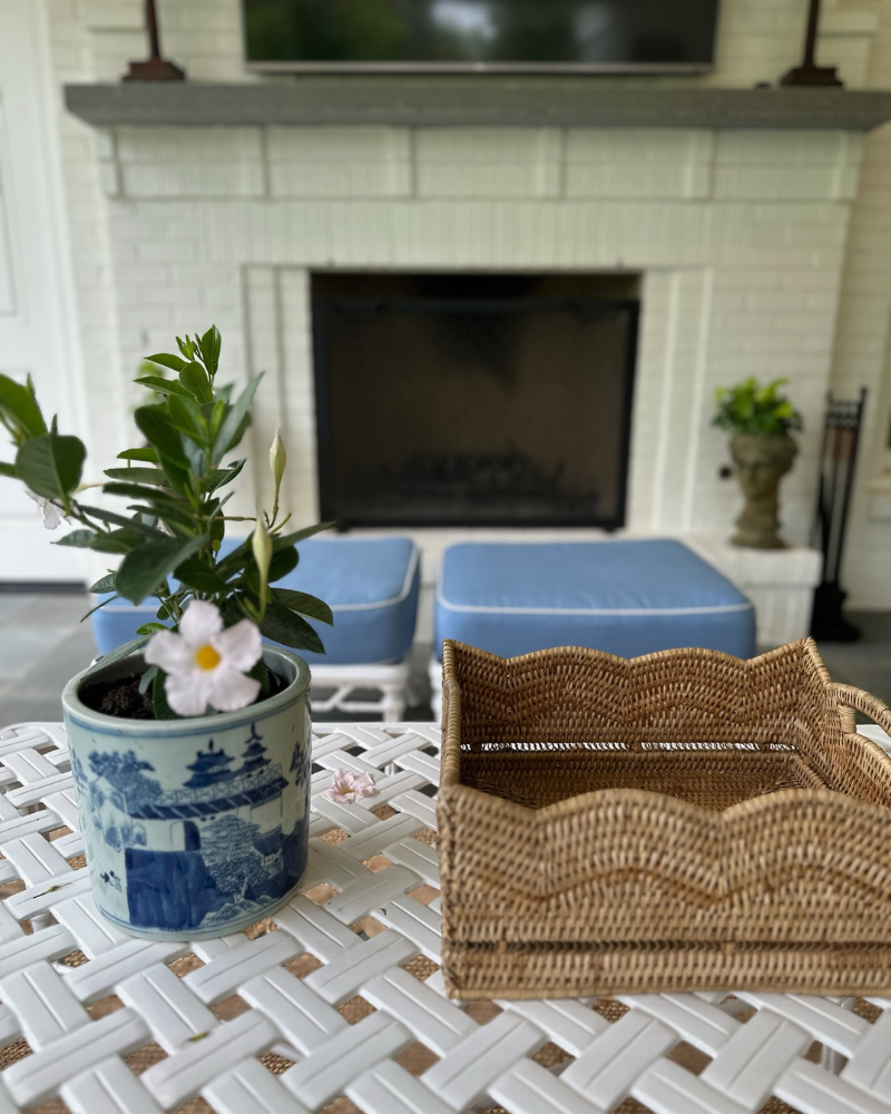 classic raleigh home blue and white patio furniture