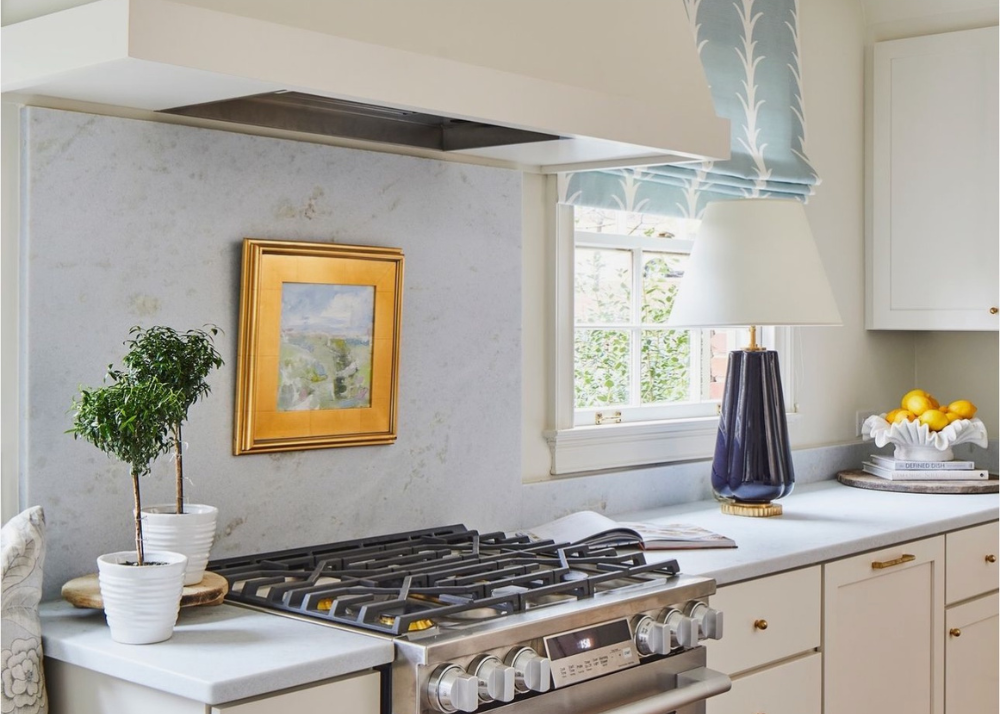 Penelope Table Lamp By Alexa Hampton, For Visual Comfort Signature in a classic kitchen