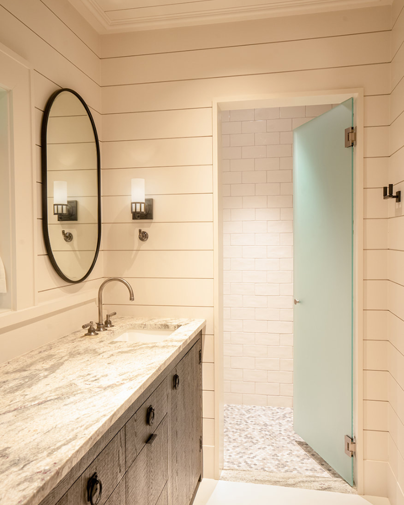 north carolina mountain guest cottage bathroom
