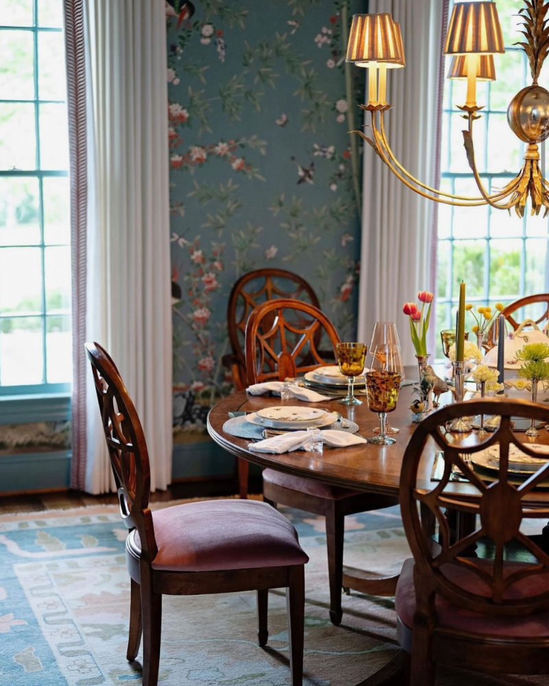 visual comfort Gramercy Grande Wide Chandelier with shades added
