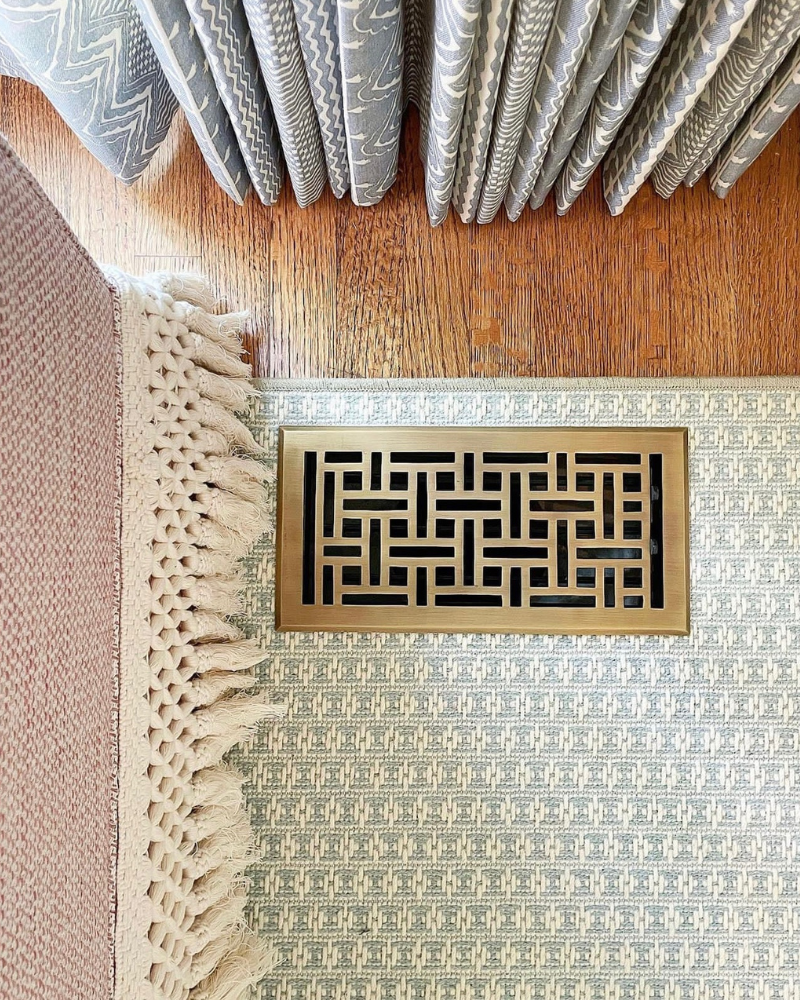 rug detail around a floor vent