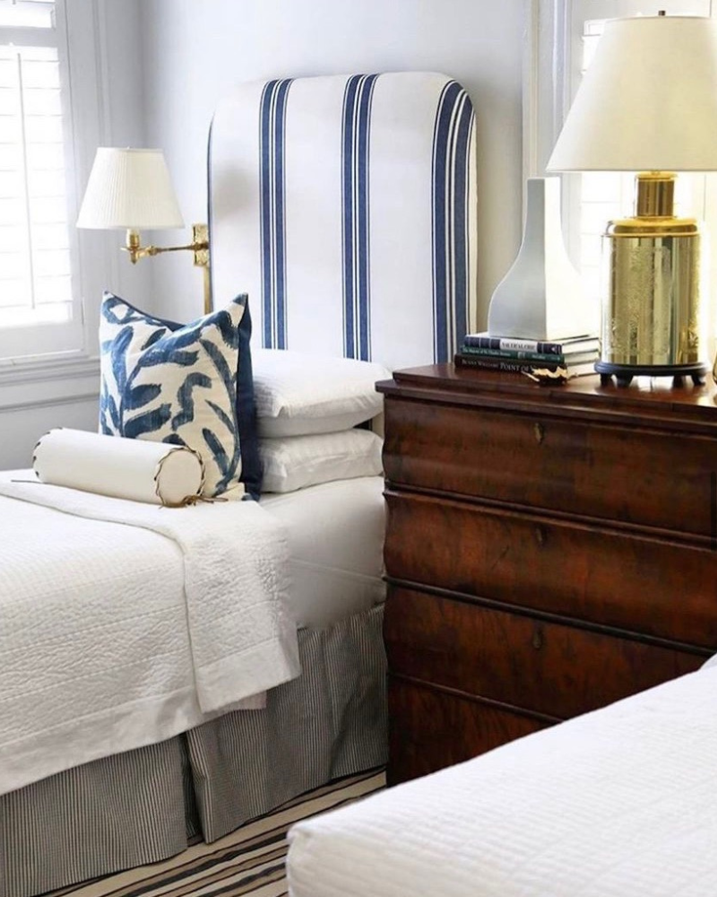 traditional bedroom with twin beds