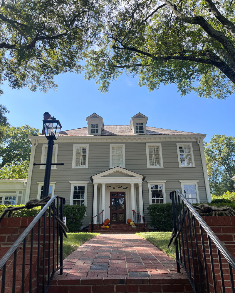 classic charlotte north carolina homes in fall in myers parks, eastover and dilworth