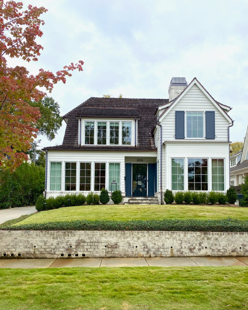classic charlotte north carolina homes in fall in myers parks, eastover and dilworth