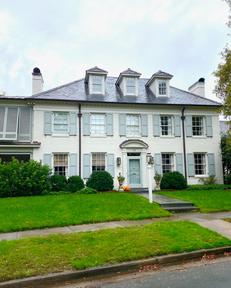 classic charlotte north carolina homes in fall in myers parks, eastover and dilworth