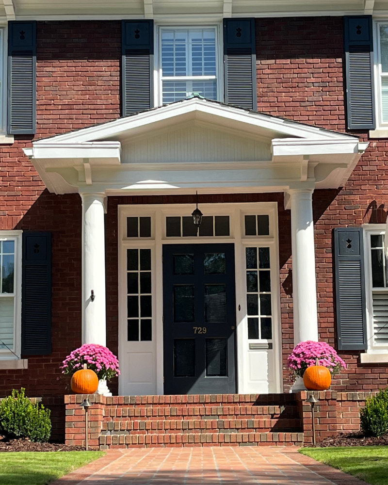 classic charlotte north carolina homes in fall in myers parks, eastover and dilworth