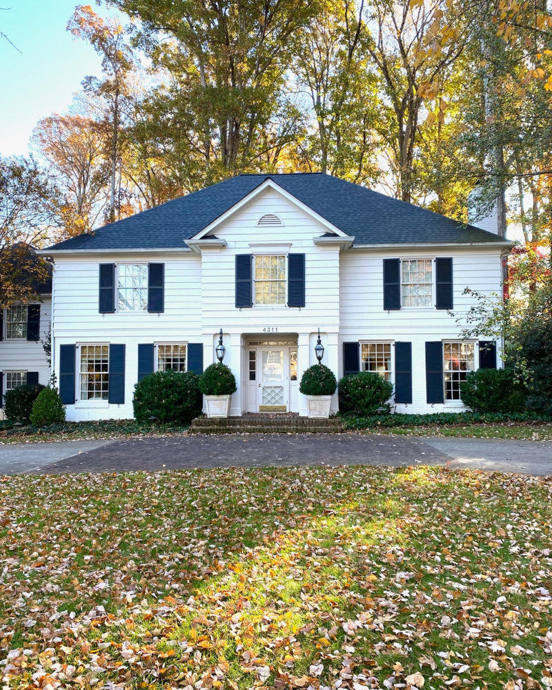 classic charlotte north carolina homes in fall in myers parks, eastover and dilworth