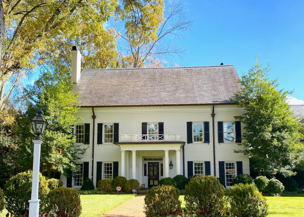 classic charlotte north carolina homes in fall in myers parks, eastover and dilworth