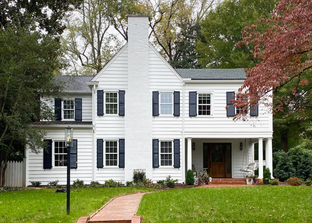 classic charlotte north carolina homes in fall in myers parks, eastover and dilworth