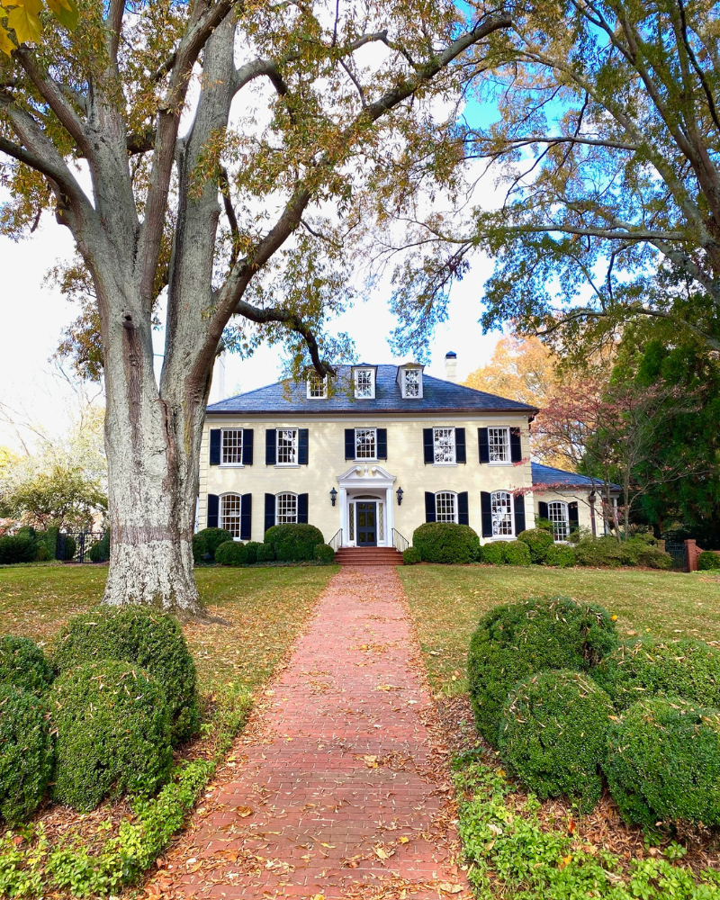 classic charlotte north carolina homes in fall in myers parks, eastover and dilworth