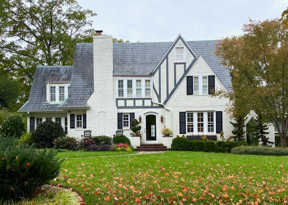 classic charlotte north carolina homes in fall in myers parks, eastover and dilworth