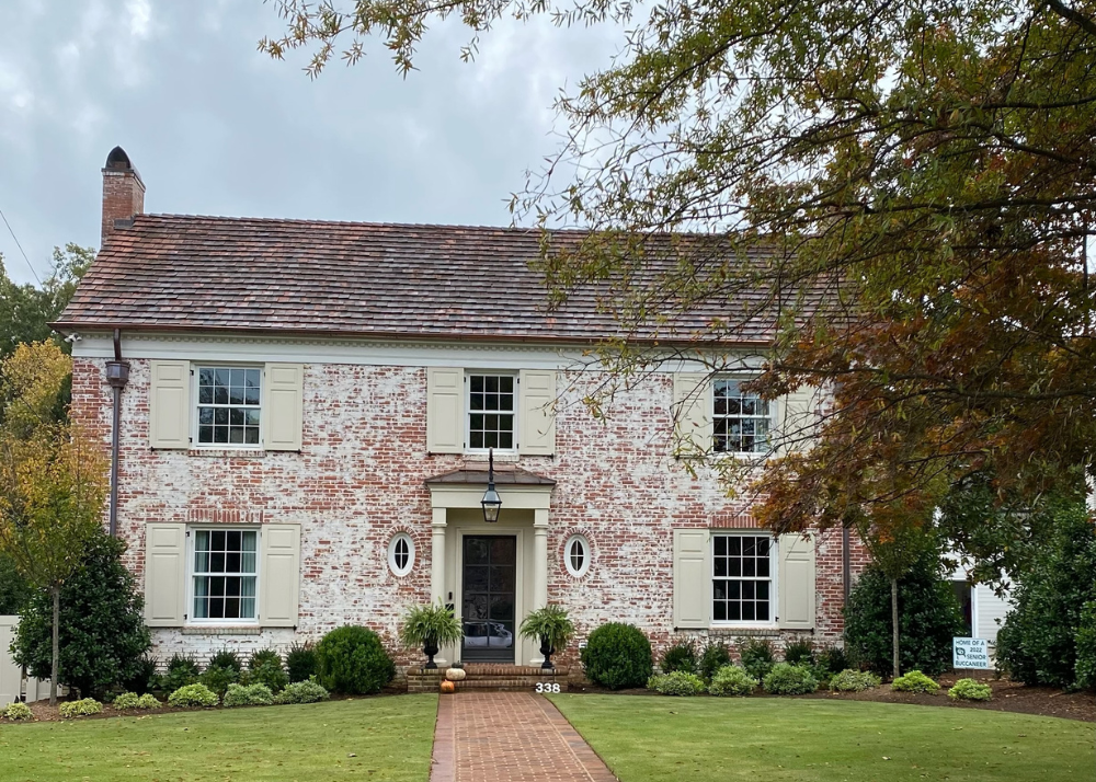 classic charlotte north carolina homes in fall in myers parks, eastover and dilworth