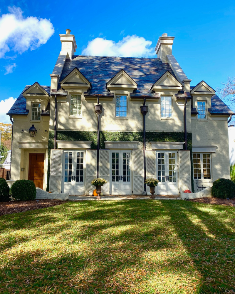 classic charlotte north carolina homes in fall in myers parks, eastover and dilworth