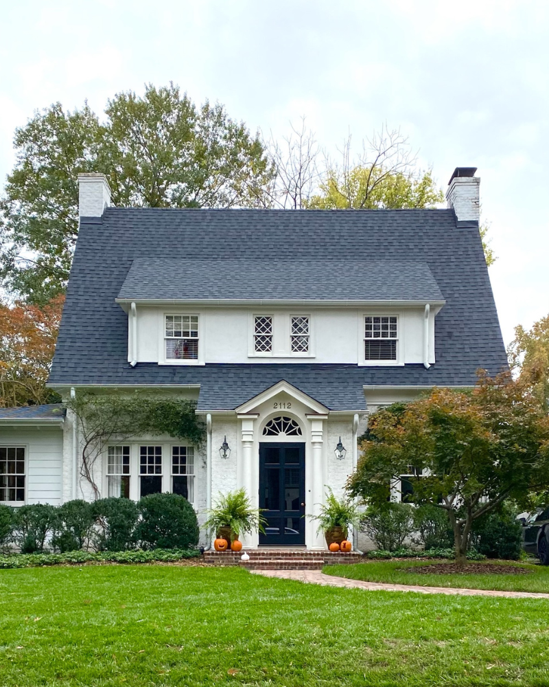 classic charlotte north carolina homes in fall in myers parks, eastover and dilworth
